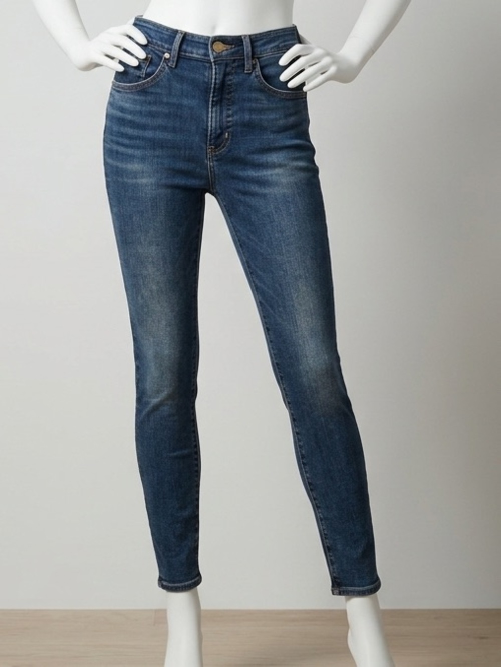 Revtown High Rise Skinny Jeans Womens 27 Ankle Dark Wash Stretch Denim Decade